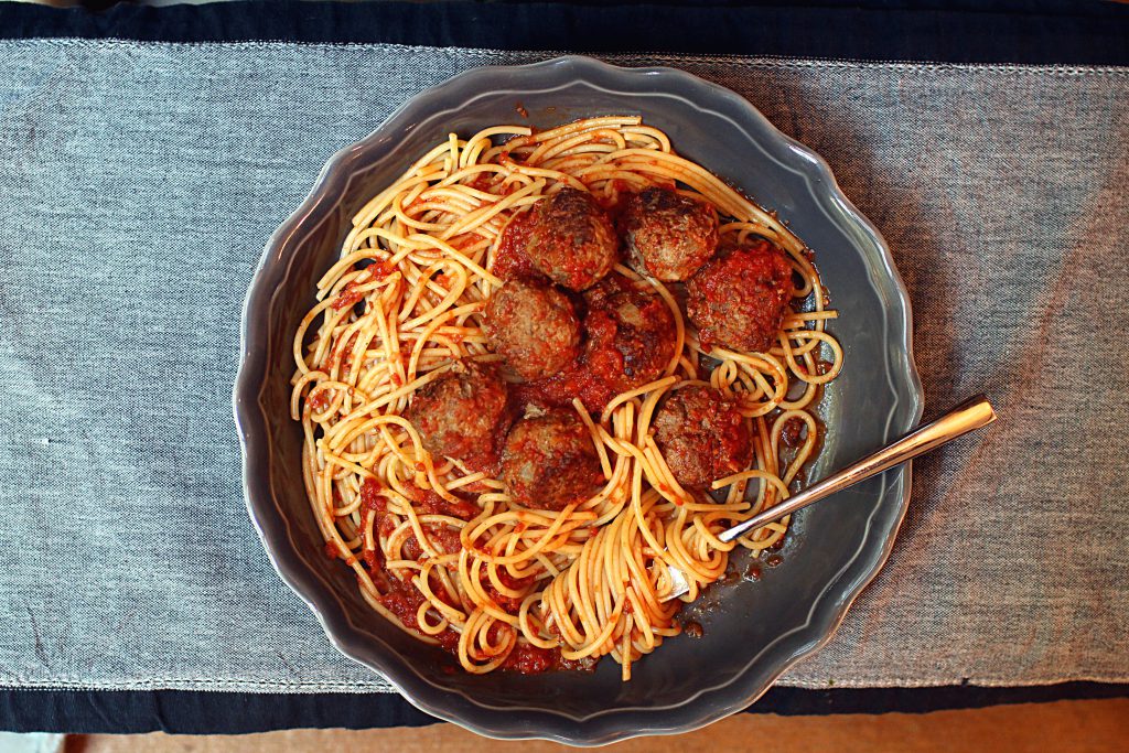 Spaghetti with Meatball Royal Pizza House